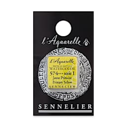 Sennelier French Artists' Watercolor - Primary Yellow, Half Pan