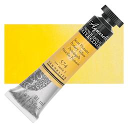 Sennelier French Artists' Watercolor - Primary Yellow, 21 ml, Tube and swatch