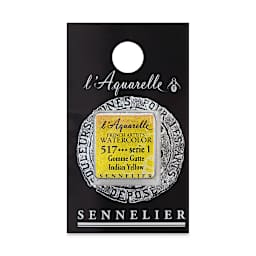 Sennelier French Artists' Watercolor - Indian Yellow, Half Pan