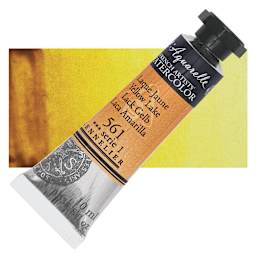Sennelier French Artists' Watercolor - Yellow Lake, 10 ml Tube and swatch