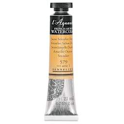 Sennelier French Artists' Watercolor - Sennelier Yellow Deep, 21 ml Tube