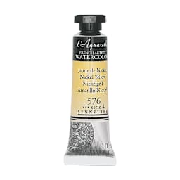 Sennelier French Artists' Watercolor - Nickel Yellow, 10 ml, Tube