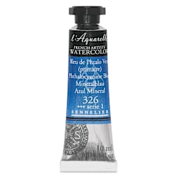 Sennelier French Artists' Watercolor - Phthalo Blue, 10 ml, Tube
