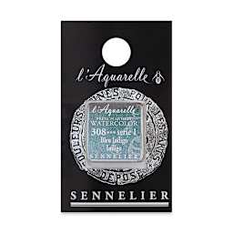Sennelier French Artists' Watercolor - Indigo, Half Pan