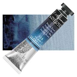 Sennelier French Artists' Watercolor - Prussian Blue, 21 ml Tube and swatch