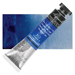 Sennelier French Artists' Watercolor - Ultramarine Light, 21 ml Tube and swatch