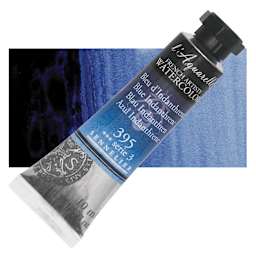 Sennelier French Artists' Watercolor - Blue Indanthrene, 10 ml, Tube and swatch