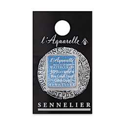 Sennelier French Artists' Watercolor - Cobalt Deep, half pan