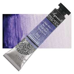 Sennelier French Artists' Watercolor - Blue Violet, 21 ml, Tube and swatch