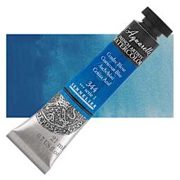Sennelier French Artists' Watercolor - Cinereous Blue, 21 ml, Tube and swatch