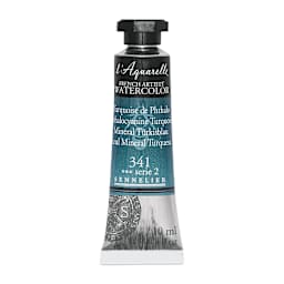 Sennelier French Artists' Watercolor - Phthalo Turquoise, 10 ml, Tube