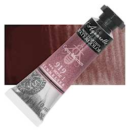 Sennelier French Artists' Watercolor - Caput Mortum, 10 ml, Tube and swatch