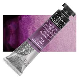 Sennelier French Artists' Watercolor - Cobalt Violet Deep Hue, 21 ml, Tube and swatch