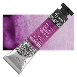 Sennelier French Artists' Watercolor - Red Violet, 21 ml Tube and swatch