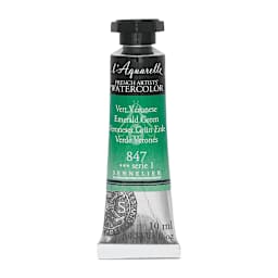 Sennelier French Artists' Watercolor - Emerald Green, 10 ml, Tube