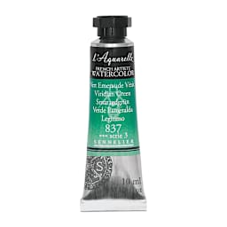 Sennelier French Artists' Watercolor - Viridian Green, 10 ml Tube
