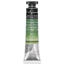 Sennelier French Artists' Watercolor - Chromium Oxide Green, 21, ml Tube