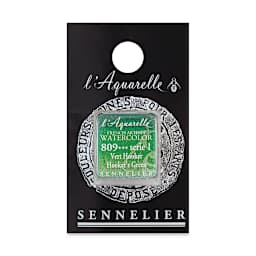 Sennelier French Artists' Watercolor - Hooker's Green, Half Pan