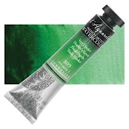 Sennelier French Artists' Watercolor - Hooker's Green, 21 ml, Tube and swatch