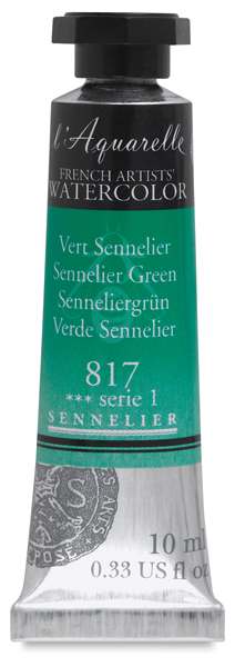 Sennelier French Artists' Watercolor - Sennelier Green, 10 ml Tube