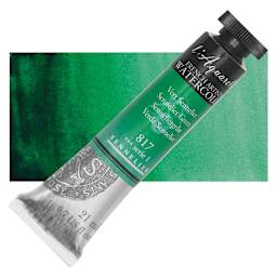 Sennelier French Artists' Watercolor - Sennelier Green, 21 ml, Tube and swatch