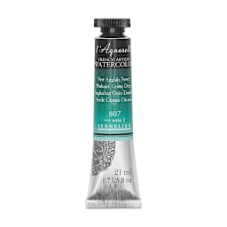 Sennelier French Artists' Watercolor - Phthalo Green Deep, 21 ml, Tube