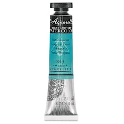 Sennelier French Artists' Watercolor - Turquoise Green, 21 ml Tube