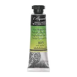 Sennelier French Artists' Watercolor - Phthalo Green Light, 10 ml, Tube