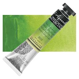 Sennelier French Artists' Watercolor - Phthalo Green Light, 21 ml, Tube and swatch