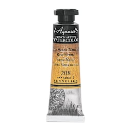 Sennelier French Artists' Watercolor - Raw Sienna, 10 ml Tube