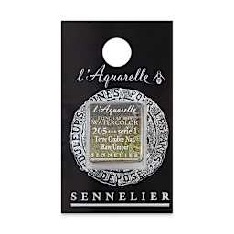 Sennelier French Artists' Watercolor - Raw Umber, Half Pan