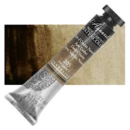 Sennelier French Artists' Watercolor - Raw Umber, 21 ml Tube and swatch