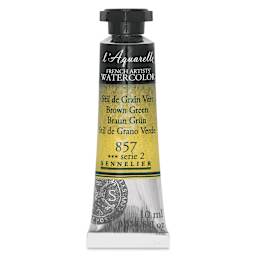 Sennelier French Artists' Watercolor - Brown Green, 10 ml, Tube