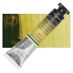 Sennelier French Artists' Watercolor - Brown Green, 21 ml, Tube and swatch