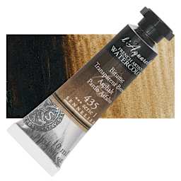 Sennelier French Artists' Watercolor - Transparent Brown, 10 ml Tube and swatch