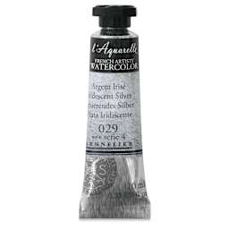 Sennelier French Artists' Watercolor - Iridescent Silver, 10 ml Tube