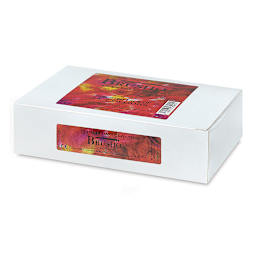 Brusho Crystal Colours Set - Right angled view of 24 pc package