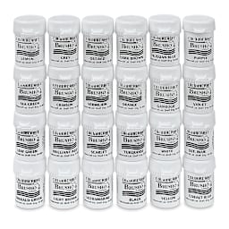 Brusho Crystal Colours - Set of 24, Assorted Colors, 15 g pots