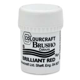 Brusho Crystal Colour - Brilliant Red, 15 g pot