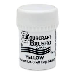Brusho Crystal Colour - Yellow, 15 g pot