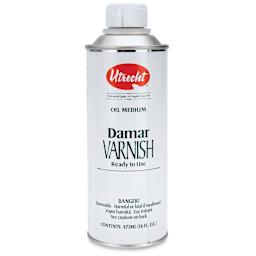 Utrecht Damar Varnish - Front view of 16 oz can shown