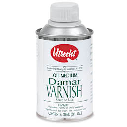 Utrecht Damar Varnish - Front view of 8 oz can shown