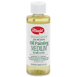 Utrecht Classic Oil Painting Medium - Front view of 4oz bottle of Medium