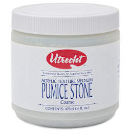 Utrecht Pumice Stone Gel Medium - Pint Jar, front of jar