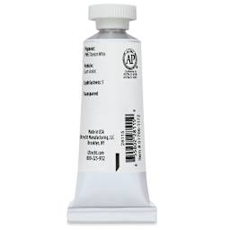 Utrecht Artists' Watercolor Paint - Permanent White, 14 ml, Tube (Back)