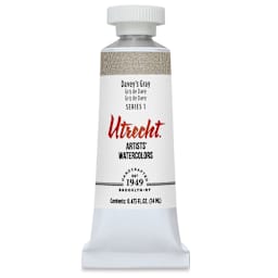 Utrecht Artists' Watercolor Paint - Davey's Gray, 14 ml, Tube (Front)