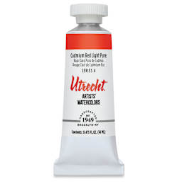 Utrecht Artists' Watercolor Paint - Cadmium Red Light, 14 ml, Tube (Front)