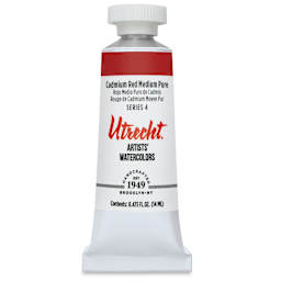 Utrecht Artists' Watercolor Paint - Cadmium Red Medium, 14 ml, Tube (Front)