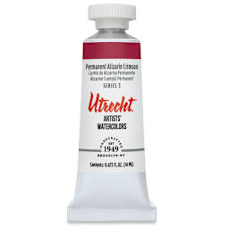 Utrecht Artists' Watercolor Paint - Permanent Alizarin Crimson, 14 ml, Tube (Front)