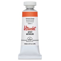 Utrecht Artists' Watercolor Paint - Perinone Orange, 14 ml, Tube (Front)